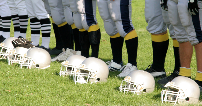 NFL helmets